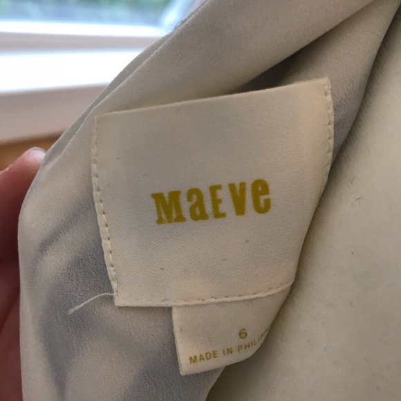 ANTHROPOLOGIE Maeve V Neck Stripe Peplum Dress Top - Picture 8 of 8